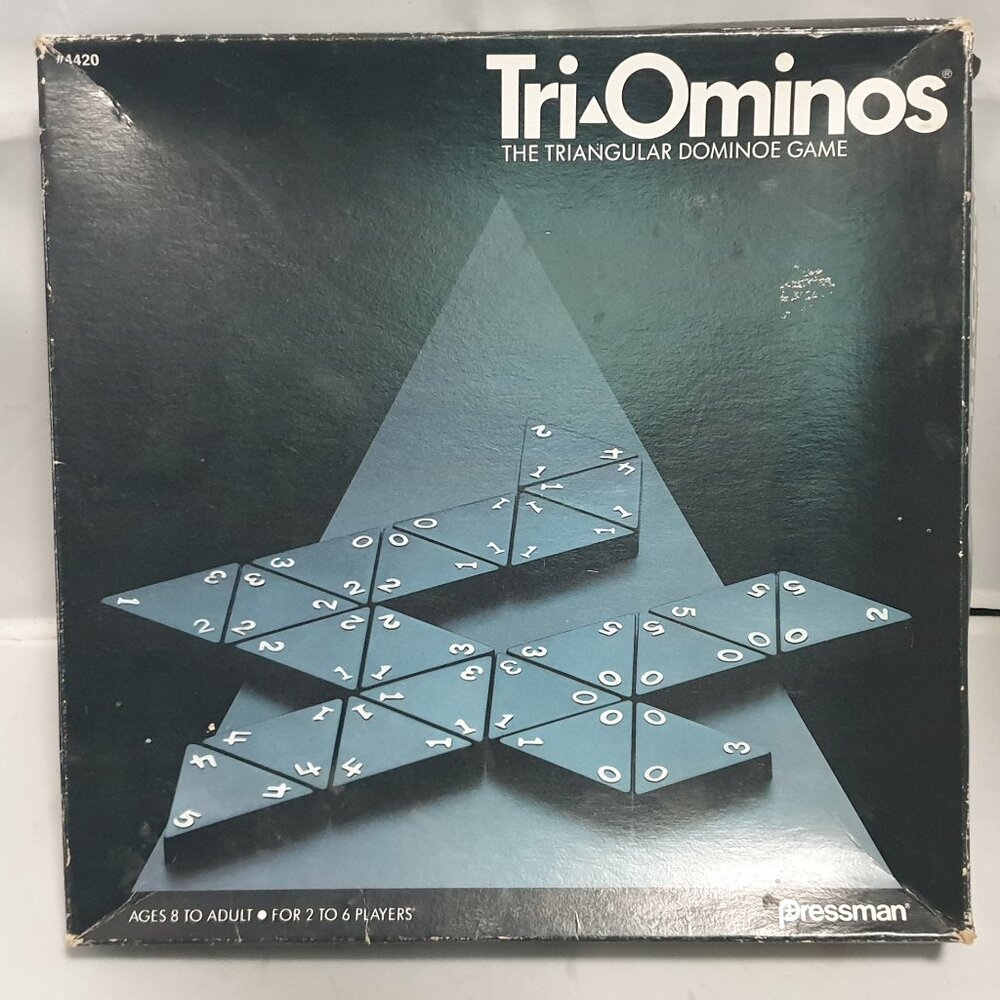 Tri-Ominos Triangular Domino Game Pressman
